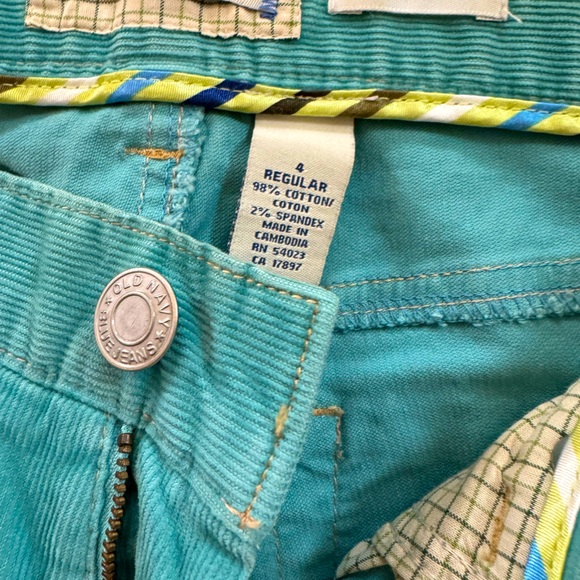 Turquoise corduroys - Picture 2 of 4